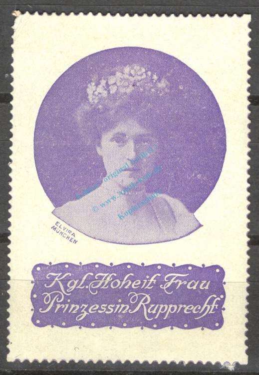 Reklamemarke München, Elvira -Prinzessin Rupprecht von Bayern- unc-kfr. -0248-