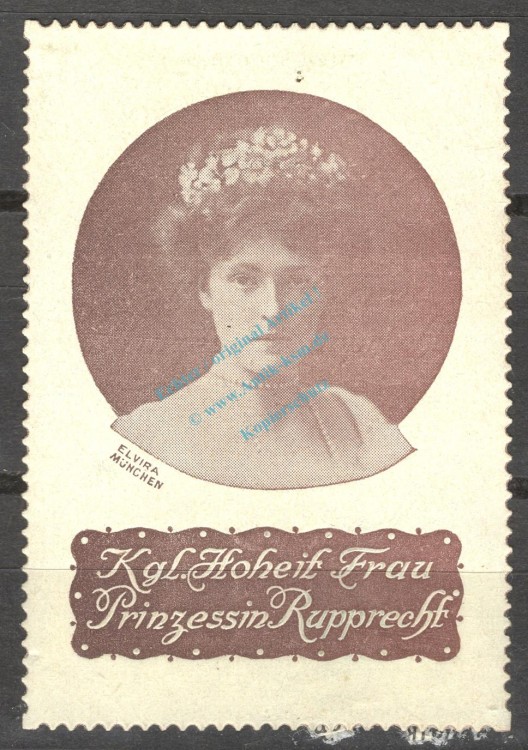 Reklamemarke München, Elvira -Prinzessin Rupprecht von Bayern- unc-kfr. -0249-