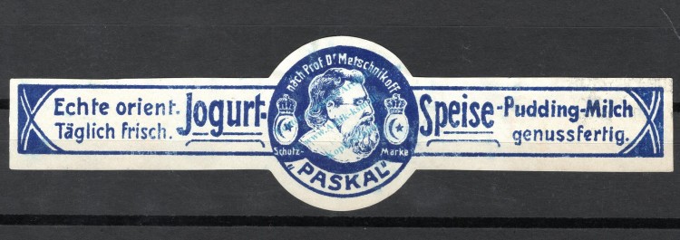 Reklamemarke Paskal -echt oriental. Joghurt Speise- unc-kfr. -0255-
