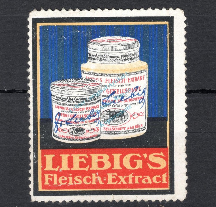 Reklamemarke, Werbemarke -Liebigs Fleisch Extract- unc-kfr. -0175-