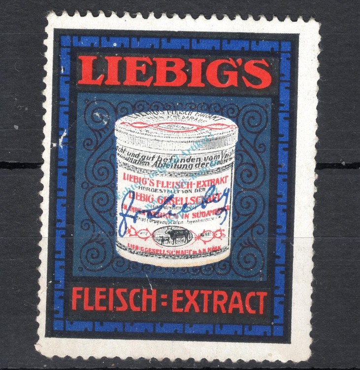 Reklamemarke, Werbemarke -Liebis Fleisch Extract- unc-kfr. -0174-