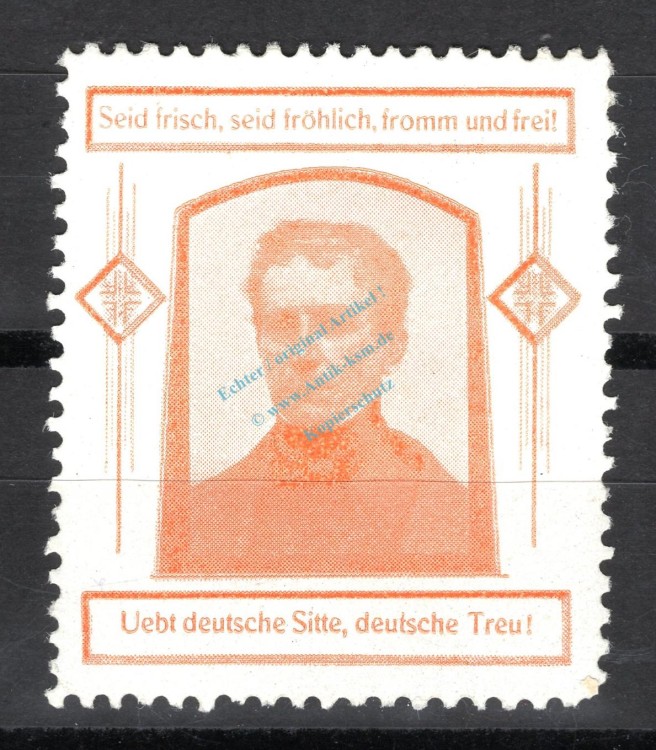 Reklamemarke deutsche Post 1949 -übt deutsche Sitte deutsche Treu- unc-kfr. -0237-