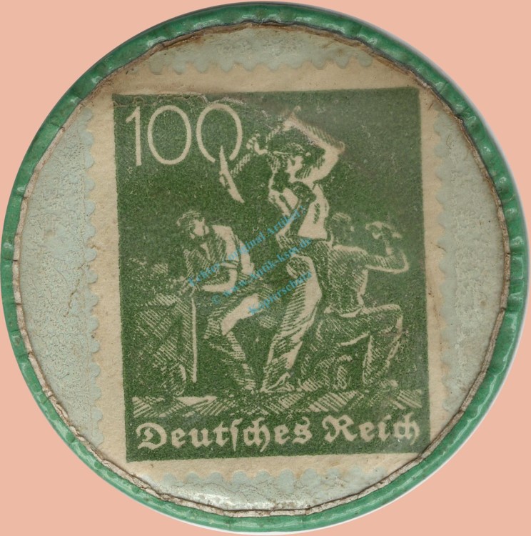 Rheine , Kapselgeld 100 Pfennig -Kümpers Edelliköre- unc-kfr. NRW o.D. -0099-