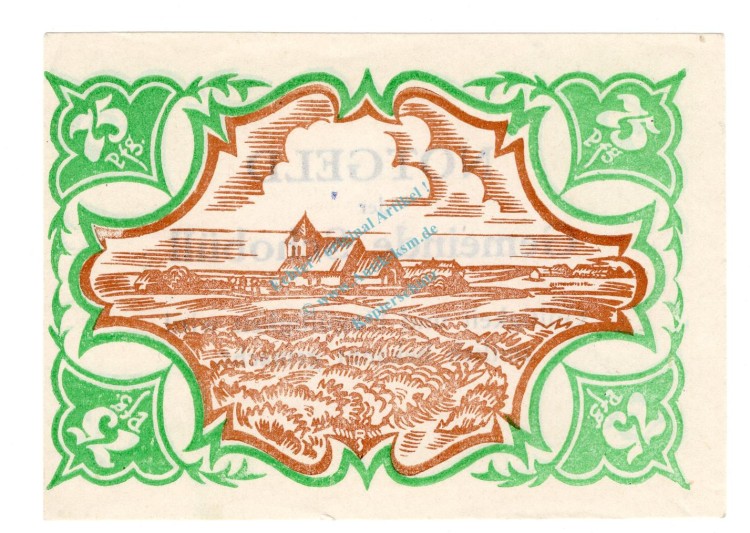 Schobüll , Notgeld 75 Pfennig Schein unc-kfr. M-G.1194.11 , SH o.D. Seriennotgeld -5858-