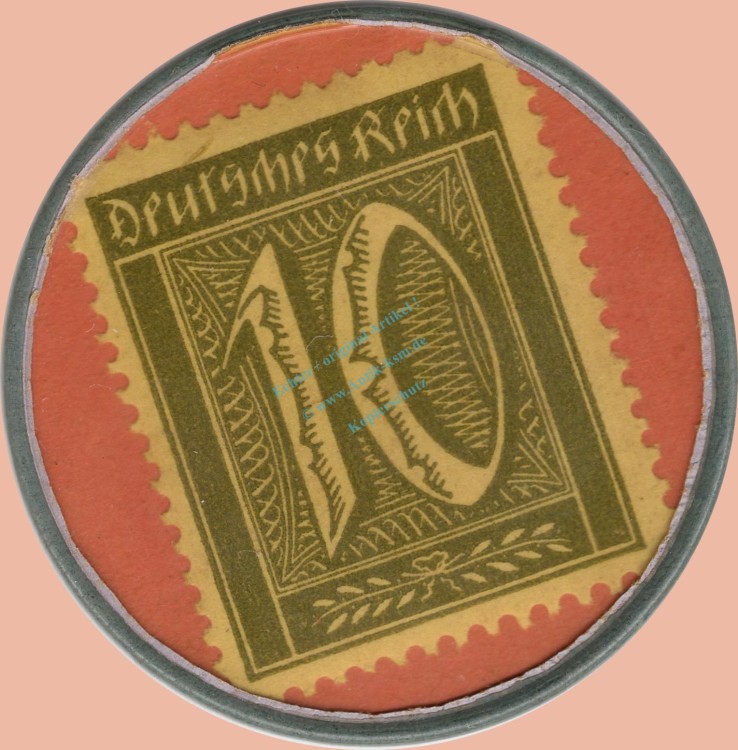 Settrup , Kapselgeld 10 Pfennig -Kornbrennerei Tebbenhoff- unc-kfr. NDS o.D. -0105-