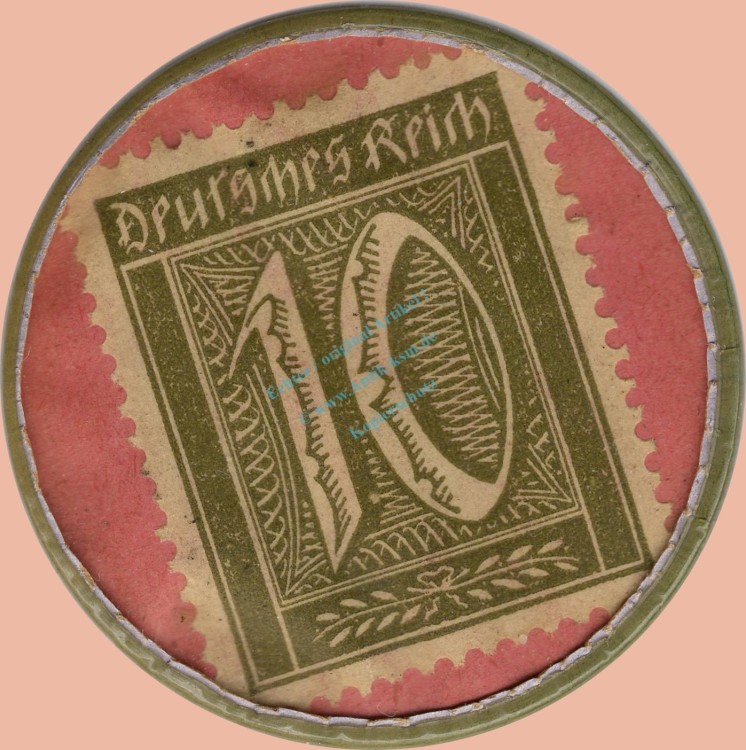 Settrup , Kapselgeld 10 Pfennig -Kornbrennerei Tebbenhoff- unc-kfr. NDS o.D. -0111-