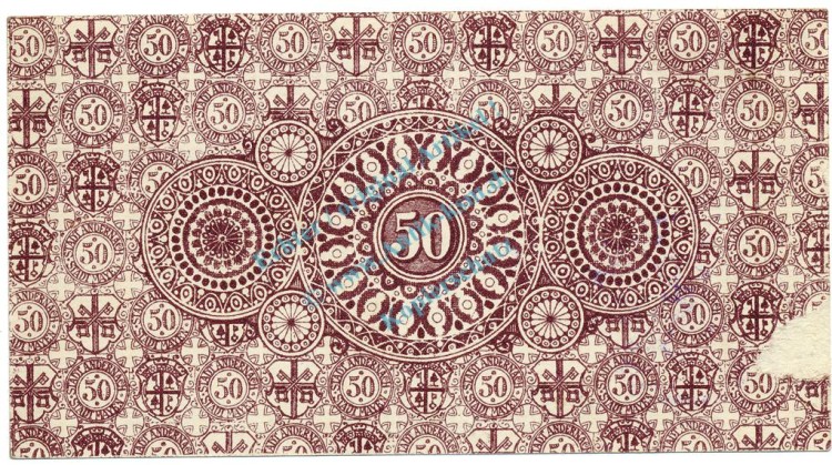 Andernach , Notgeld 50 Pfennig Schein unc-kfr-. Ti.0125.05.05 , RHL 1919 Verkehrsausgabe -0336-