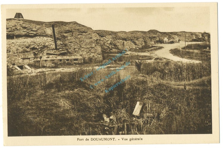 Ansichtskarte -Fort des DOUAUMONT, Vue Generale- WW1 , Frankreich -0641-