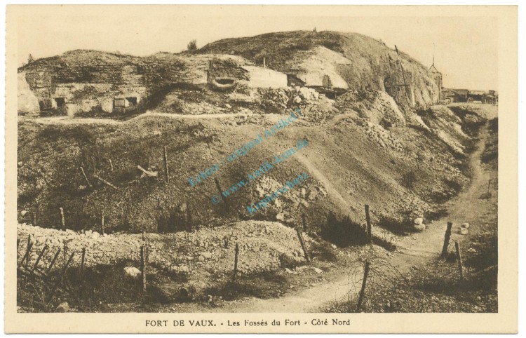 Ansichtskarte -Fort de Vaux bei Verdun- WW1 , Frankreich -0639-