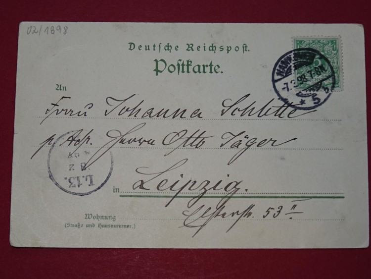 Ansichtskarte , Litho  Postkarte der Stadt Hannover Herrenhausen , Niedersachsen , Motiv Das Mausoleum , 2 Ansichten , gelaufen im Jahr 1898 , gute Erhaltung siehe Bilder