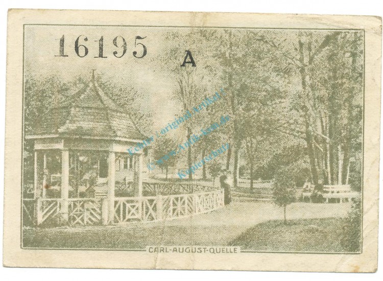 Bad Berka , Notgeld 10 Pfennig  -Kn...A- gbr., M-G 79.1 b , TH 1920 Seriennotgeld -2886-