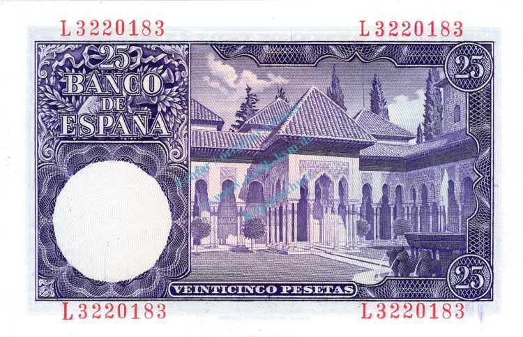 Banknote Spanien , 25 Pesetas Schein 1954 -Isaac Albeniz- unc-kfr WPM.147