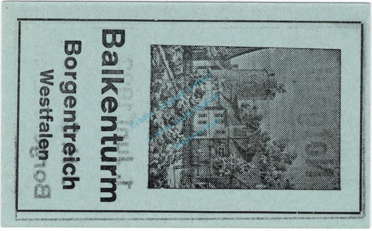 Borgentreich , Notgeld 50 Pfennig Schein unc-kfr. Ti.0830.05.10 , Westfalen o.D. Verkehrsausgabe