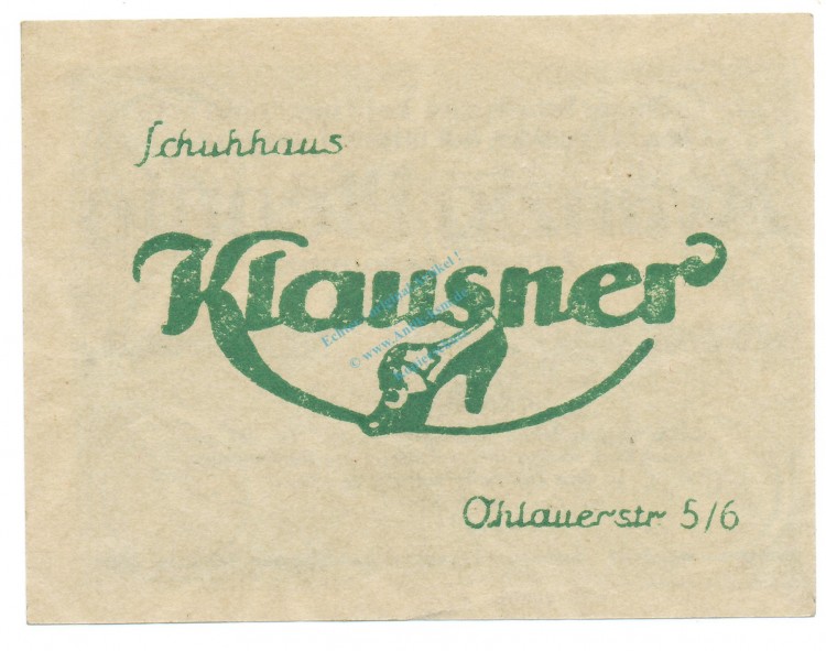 Breslau , Notgeld 20 Pfennig Schein unc-kfr. Tieste 0915.120.05 , Schlesien 1920 Verkehrsausgabe -4056-