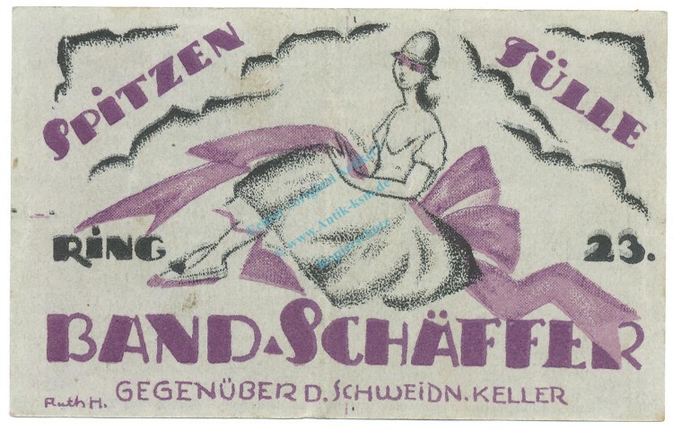 Breslau , Notgeld 50 Pfennig Schein gbr. Ti.0915.120.14 , SLN 1920 Verkehrsausgabe -4217-