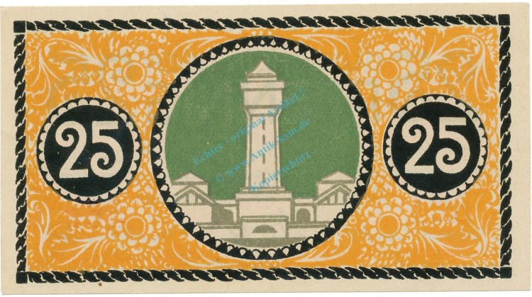 Düren , Notgeld 25 Pfennig Schein unc-kfr. Tieste 1530.10.20 , RHL 1917 Verkehrsausgabe -4068-