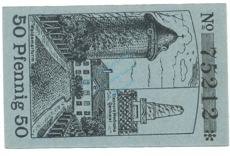 Dannenberg , Notgeld 50 Pfennig Schein unc-kfr. Tieste 1285.05.17 , NDS 1919 Verkehrsausgabe -4138-