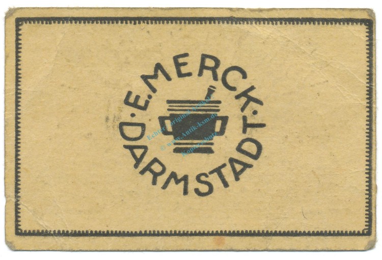 Darmstadt , Notgeld 10 Pfennig Schein unc-kfr-. Tieste 1300.10.02 HE o.D. Verkehrsausgabe -4092-