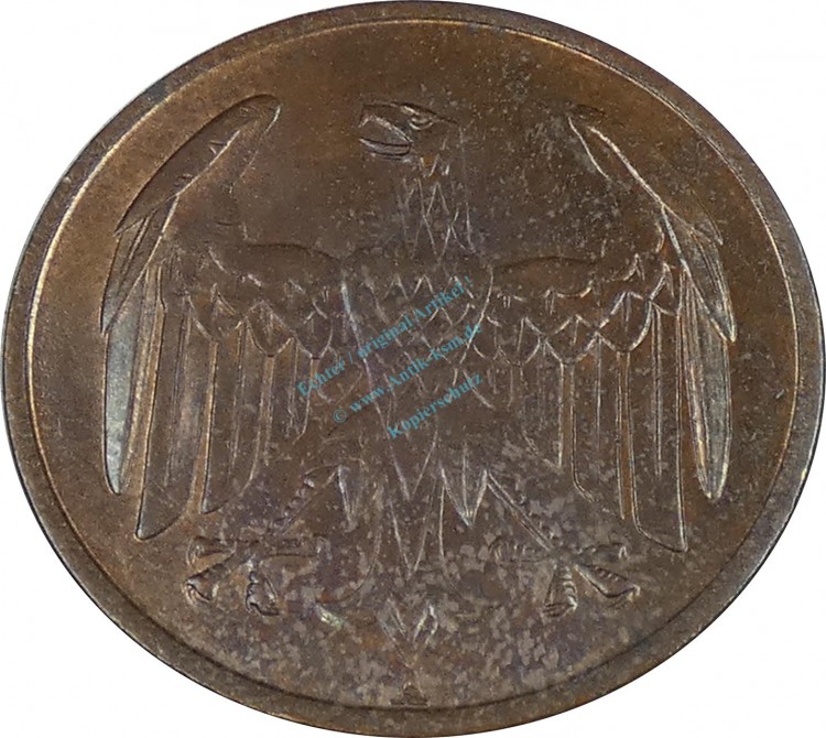 Deutsches Reich , 4 Pfennig Kursmünze 1932 A --Brüning-Pfennig-- ss-vz -0633-