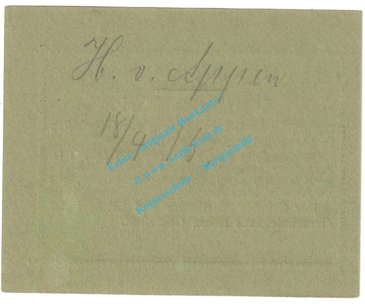 Eidelstedt , Notgeld 1 Mark -Appen- in kfr. Diessner 87.2.c , Schleswig Holstein 1915 Notgeld 1914-15
