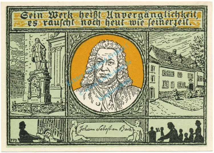 Eisenach , Notgeld 50 Pfennig Schein Nr.3 unc-kfr. M-G 318.1 , TH o.D. Seriennotgeld -5739-
