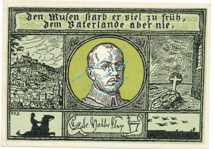 Eisenach , Notgeld 50 Pfennig Schein Nr.7 unc-kfr. M-G 318.1 , TH o.D. Seriennotgeld -5733-