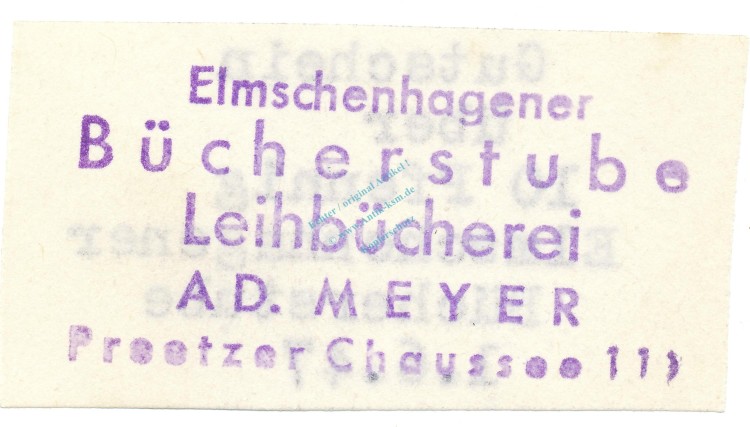 Elmschenhagen , Notgeld 10 Pfennig -Juni- unc-kfr. Schleswig 1947 Notgeld 1945-48