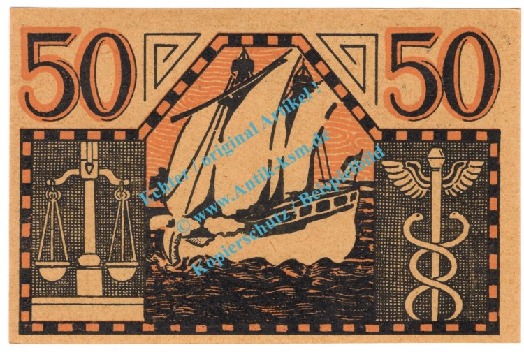 Grossalmerode , Notgeld 50 Pfennig Schein in kfr. Tieste 2500.05.11 , Hessen o.D. Verkehrsausgabe