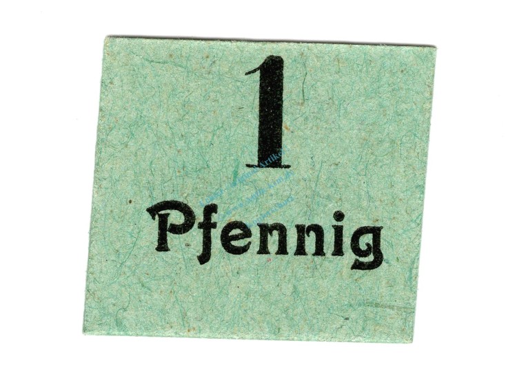 Hamburg , Notgeld 1 Pfennig Schein unc-kfr. Ti.2765.460.01 , Hamburg o.D. Verkehrsausgabe