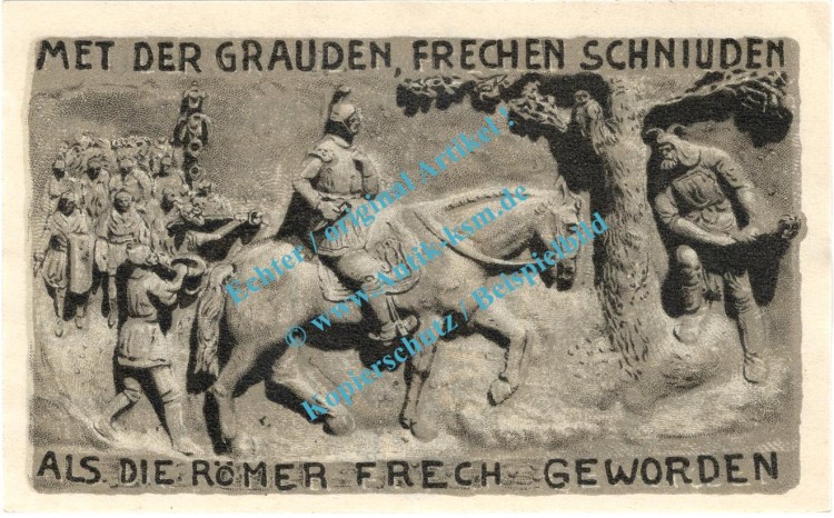 Horn , Notgeld 50 Pfennig Schein -A- in kfr. M-G 628.1.a , Westfalen 1921 Seriennotgeld