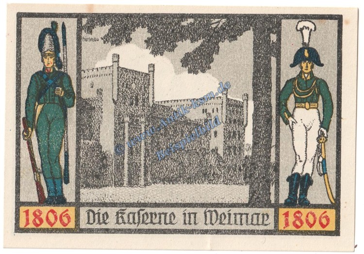 Jena , ehem. 94er Notgeld 1 Mark Nr.2 in kfr. M-G 657.1.b , Thüringen 1921 Seriennotgeld