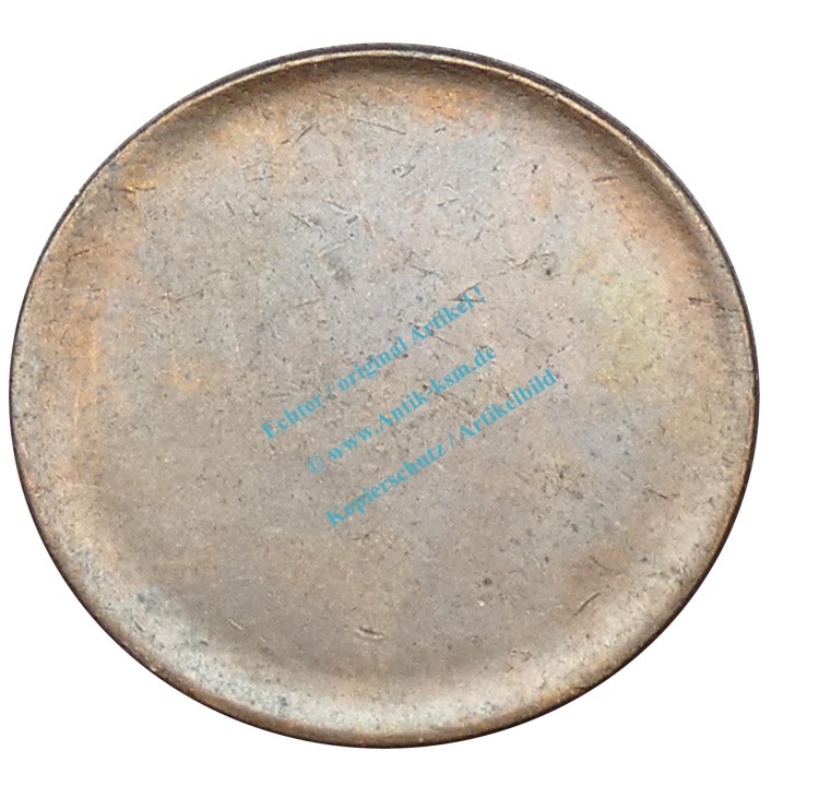 Kursmünze BRD , 1 Pfennig RONDE Schrötling , ss - vz , J.380 -0566-