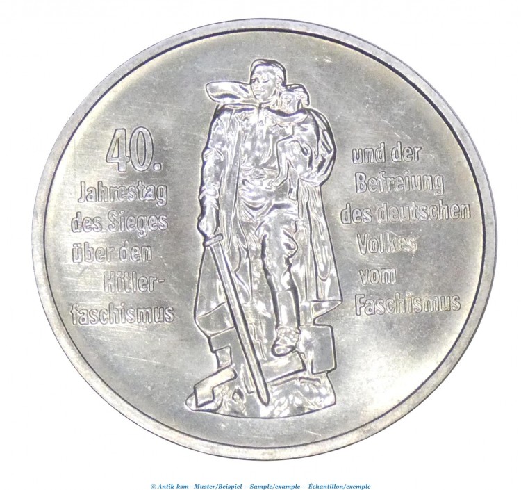 Kursmünze DDR , 10 Mark -40. Jahrestag- von 1985 , bfr-vz , Jäger 781 , Staatsbank DDR