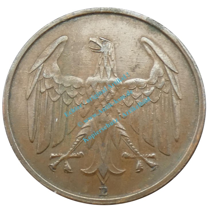 Kursmünze deutsches Reich , 4 Pfennig Stück ss-vz von 1932 E , J.315 -0570-