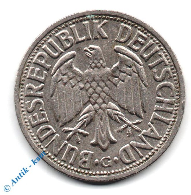 Kursmünze Deutschland , 2 Mark 1951 G , Weinblätter und Trauben , ss - vz , Jäger 386 , Bundesrepublik Deutschland