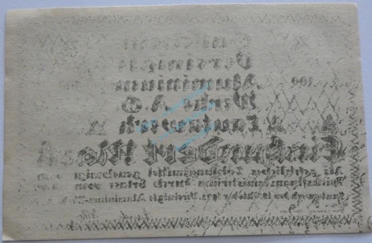Lautawerk , Banknote 100 Mark -Alu- unc-kfr. Mü.2590.3 , BBG 1922 Großnotgeld -3644-
