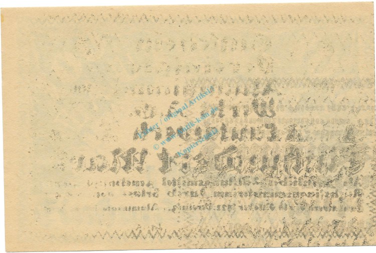 Lautawerk , Banknote 100 Mark -Aluminium- unc-kfr. Mü.2590.3 , BBG 1922 Inflation 22-23