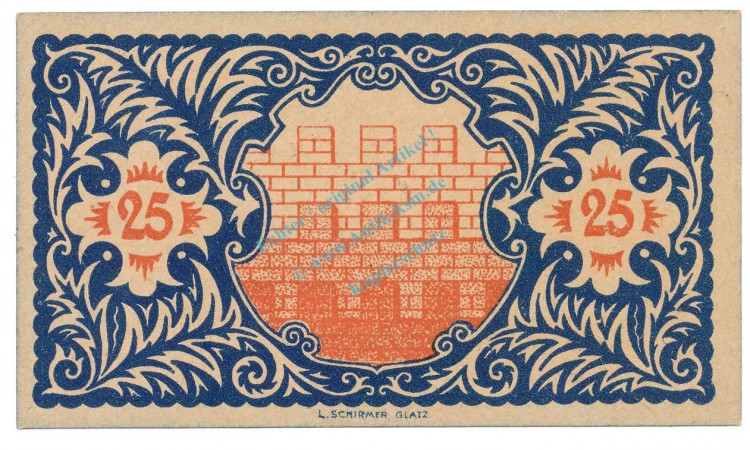 Lewin , Notgeld 25 Pfennig Schein unc-kfr. Ti.4030.05.30 , SLN 1920 Verkehrsausgabe -4158-