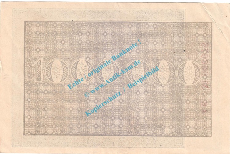 Mülheim , Notgeld 1 Million Mark Schein in gbr. Keller 3638.e , Rheinland 1923 Grossnotgeld Inflation