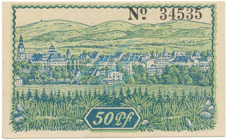 Mittelwalde , Notgeld 50 Pfennig Schein unc-kfr. Ti.4585.095.03 , SLN o.D. Verkehrsausgabe -4189-