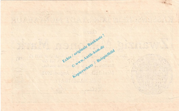 Montabaur , Notgeld 20 Millionen Mark Schein in L-gbr. Keller 3598.a , Hessen 1923 Grossnotgeld Inflation