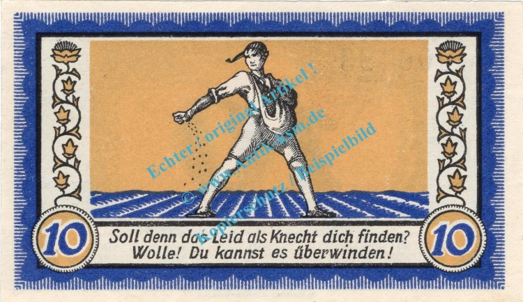 Neuwied , Notgeld 10 Pfennig Schein in kfr. Tieste 5025.10.25 , Rheinland 1921 Verkehrsausgabe