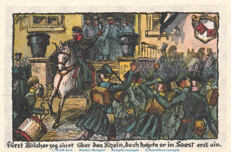 Notgeld Hansa Kaffee Soest 1232.1 , 1 Mark Schein Nr.2 in kfr. o.D. Westfalen Seriennotgeld