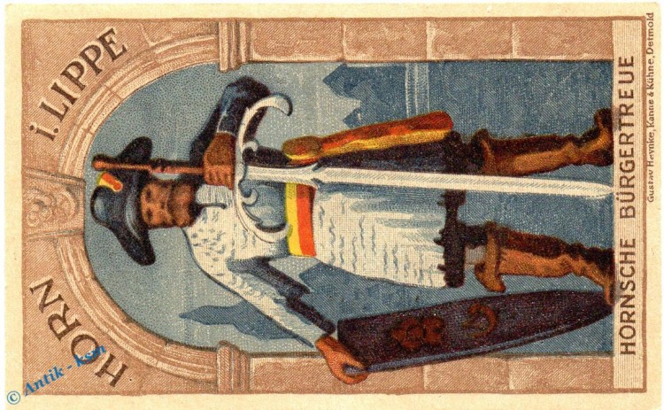 Notgeld Horn , 1 Mark Schein o. Textfeld in kfr. Mehl Grabowski 629.2.c , von 1921 , Westfalen Seriennotgeld