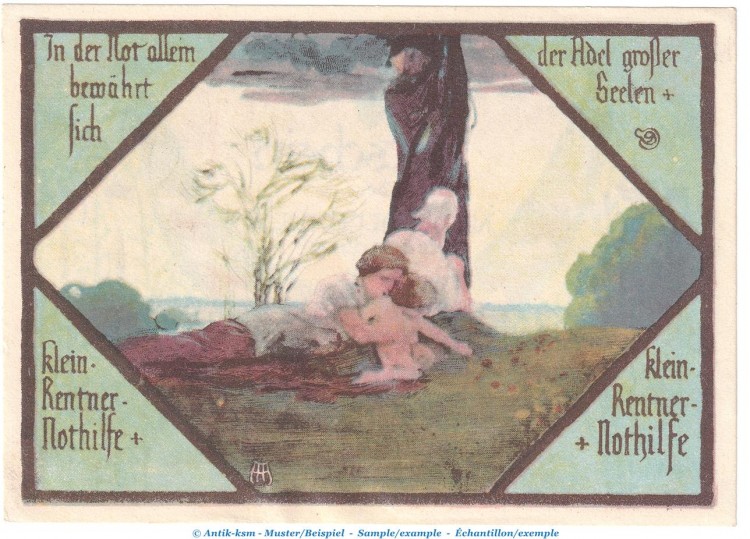 Notgeld Kleinrentner Meiningen 876.2.b , 75 Pfennig --o.Drfa-- in kfr. o.D. Thüringen Seriennotgeld