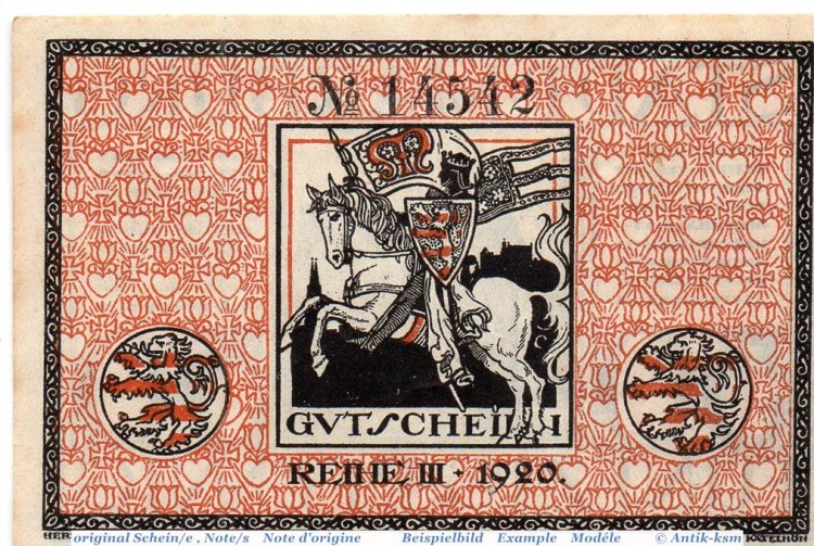 Notgeld Marburg , 50 Pfennig Schein Reihe III in kfr. Tieste 4365.05.10 , von 1918 , Hessen Verkehrsausgabe