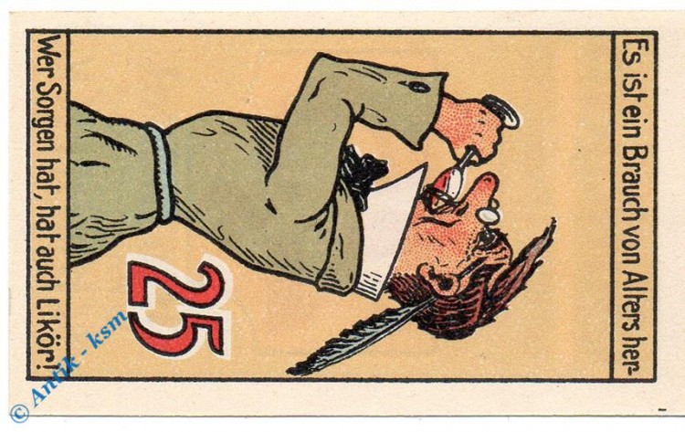 Notgeld Schmölln , Otto Seidel , 25 Pfennig Schein , Mehl Grabowski 1188.1 , Thüringen Seriennotgeld