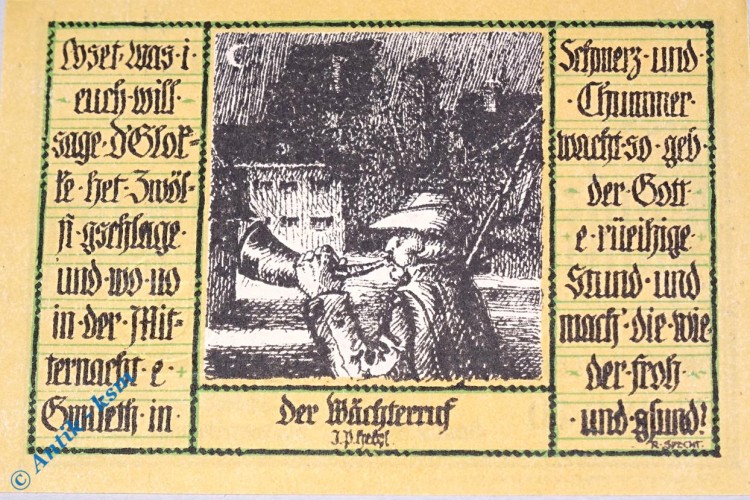 Notgeld Schopfheim , 50 Pfennig Schein 4 , ohne Gründruck , Mehl Grabowski 1201.1 , von 1921 , Baden Württemberg Seriennotgeld