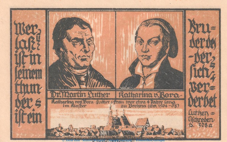 Notgeld Stadt Brehna 160.3 , 50 Pfennig Schein Nr.9 in kfr. von 1921 , Sachsen Anhalt Seriennotgeld