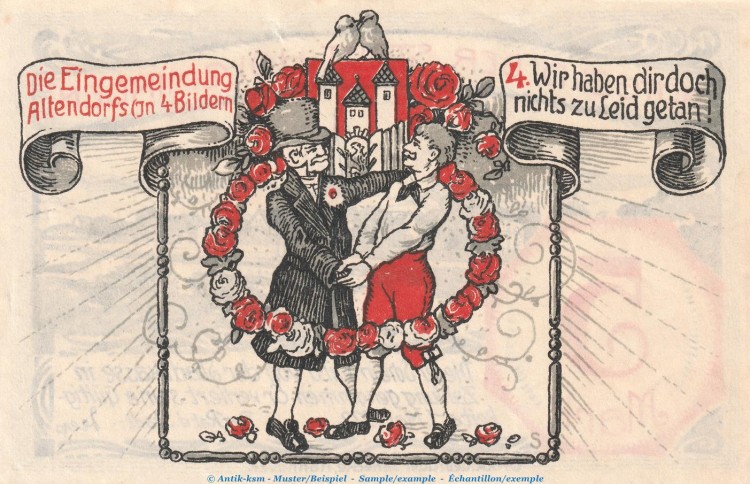 Notgeld Stadt Holzminden 625.1 , 5 Mark Schein Nr.4 in kfr. o.D. Niedersachsen Seriennotgeld